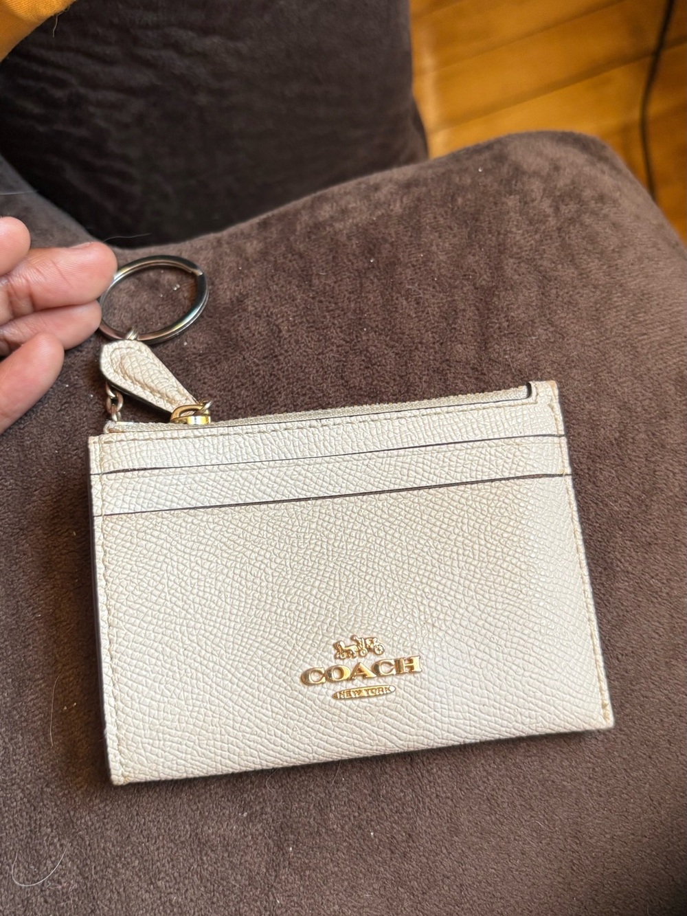 Authentic Coach Chalk Mini Skinny ID Case